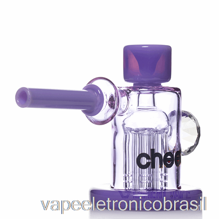 Vape Eletrônico Cheech Borbulhador De árvore De Vidro Roxo